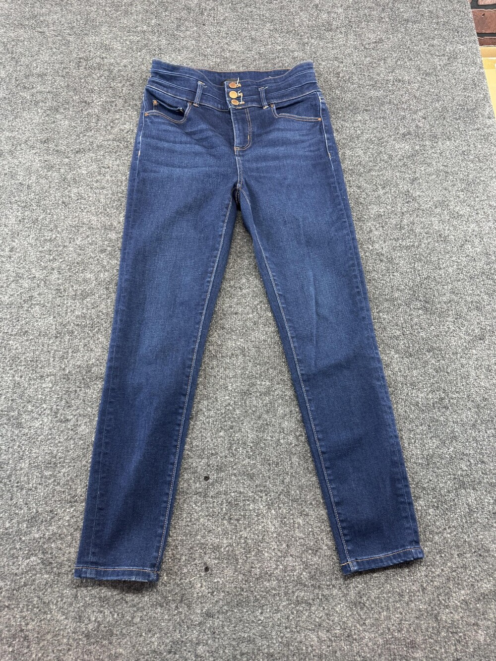 Ann Taylor The Skinny Jeans Womens 4 Blue Medium Wash Mid Rise Stretch Denim